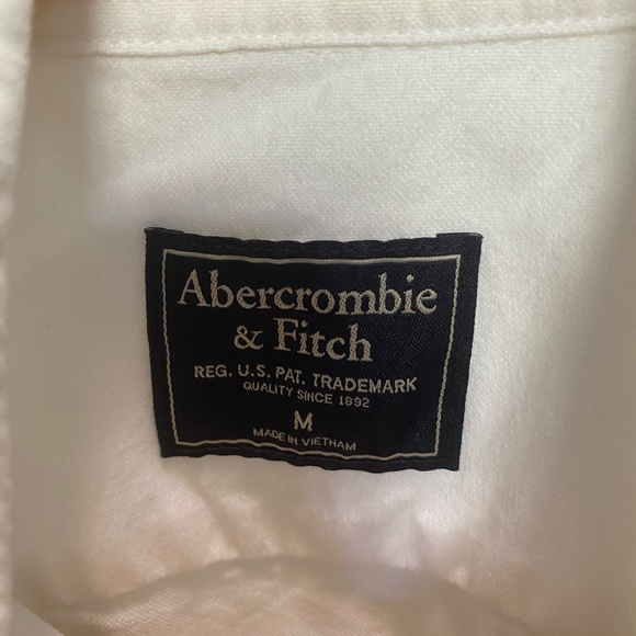 Abercrombie and Fitch, white button up - Picture 3 of 4